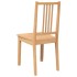 Sillas de comedor  2 uds madera maciza natural