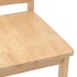 Sillas de comedor  2 uds madera maciza natural