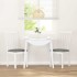 Sillas de comedor con cojines 2uds madera maciza blanco