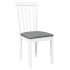Sillas de comedor con cojines 2uds madera maciza blanco
