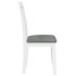 Sillas de comedor con cojines 2uds madera maciza blanco
