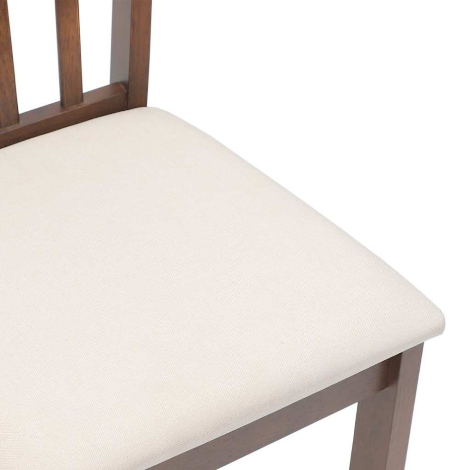 Sillas de comedor con cojines 2 uds madera maciza marrón