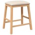 Sillas de bar con cojines 2 uds madera maciza