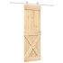 Puerta corredera con herrajes madera maciza de pino 70x210