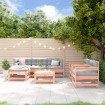 Juego de muebles de jardín 7 pzas madera maciza abeto Douglas