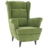 Sillón de terciopelo verde