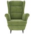 Sillón de terciopelo verde