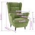 Sillón de terciopelo verde