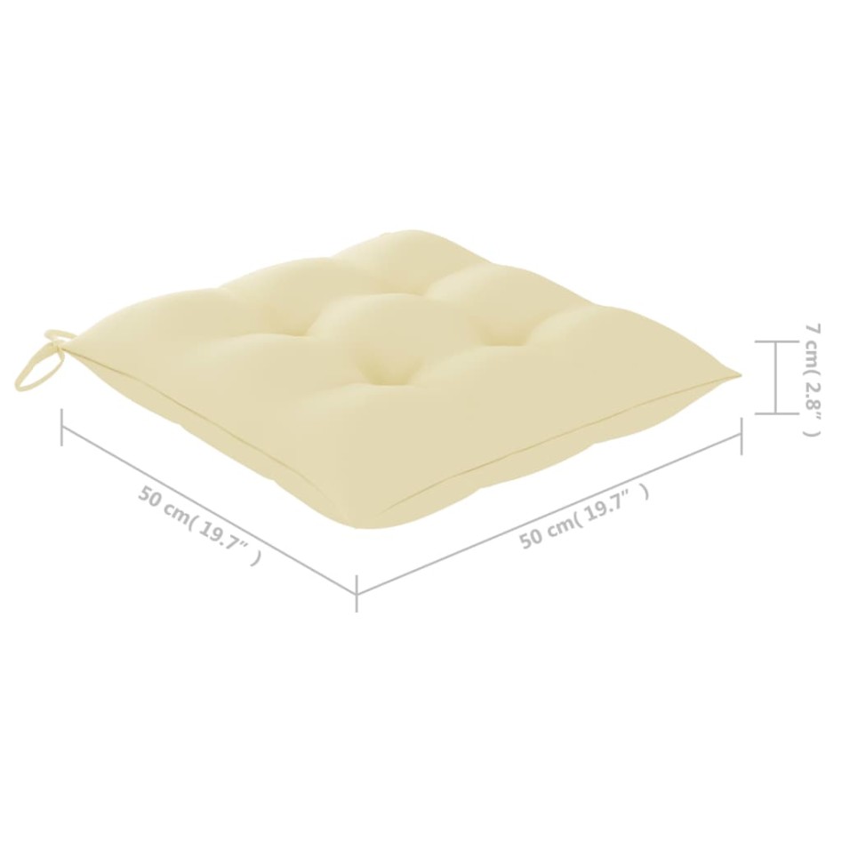 Sillas de comedor jardín con cojines 2 uds madera maciza