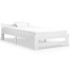 Estructura de cama sin colchón madera de pino blanco 90x200