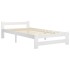 Estructura de cama sin colchón madera de pino blanco 90x200