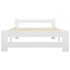 Estructura de cama sin colchón madera de pino blanco 90x200