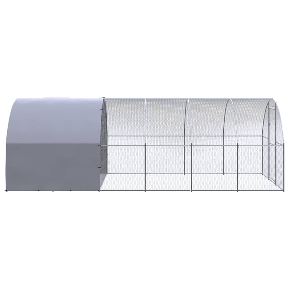 Gallinero de exterior de acero galvanizado 3x6x2