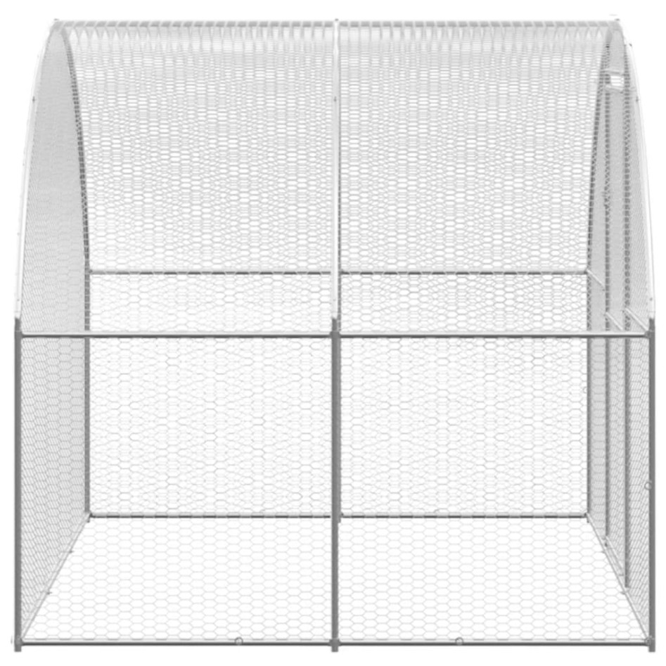 Gallinero de exterior de acero galvanizado 3x6x2