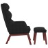 Sillón de relax con reposapiés tela