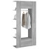 Mueble de recibidor 2 uds madera contrachapada gris