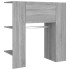 Mueble de recibidor 2 uds madera contrachapada gris
