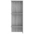 Mueble de recibidor 2 uds madera contrachapada gris