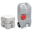 Juego de inodoro portátil y tanque de agua para camping