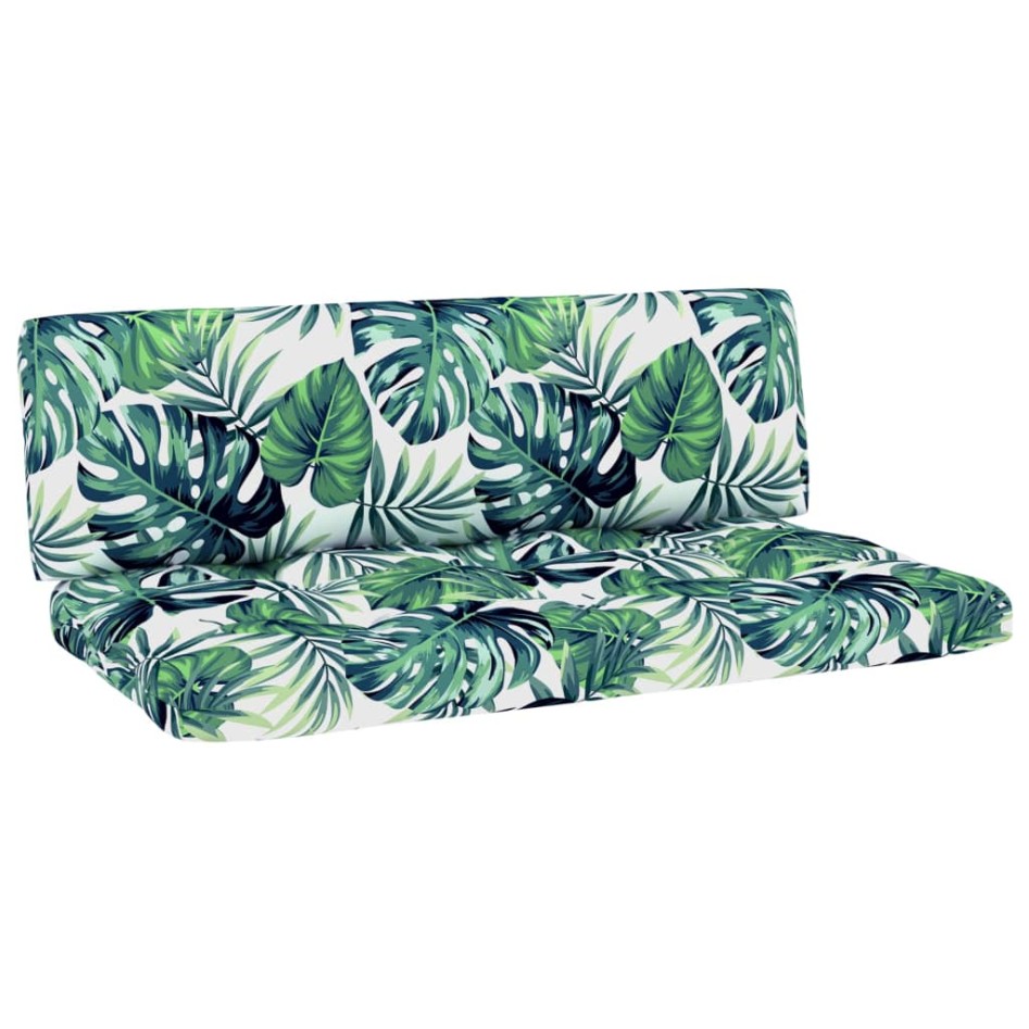 Muebles de palets 4 pzas y cojines madera pino