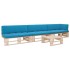 Muebles de palets 4 pzas y cojines madera pino