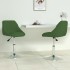 Sillas de comedor giratorias 2 unidades terciopelo verde