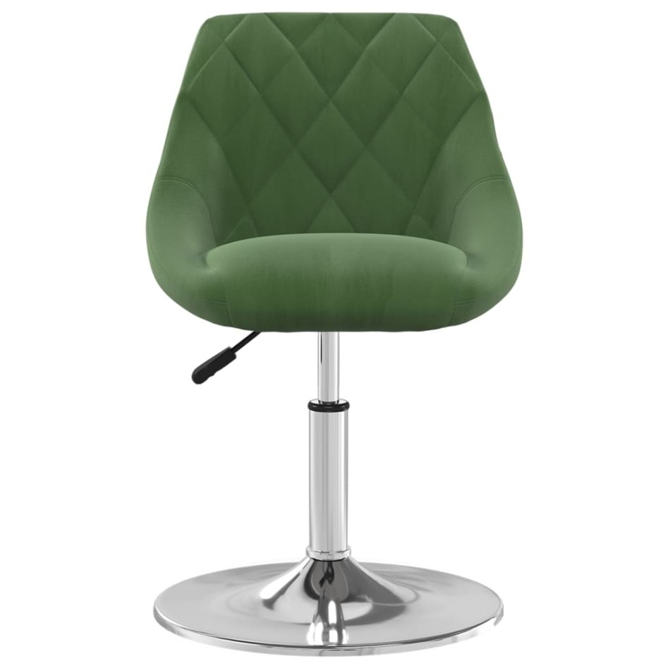 Sillas de comedor giratorias 2 unidades terciopelo verde