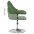 Sillas de comedor giratorias 2 unidades terciopelo verde