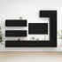 Set de muebles de salón TV 7 piezas madera de ingeniería
