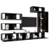 Set de muebles de salón TV 7 piezas madera de ingeniería