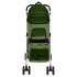 Cochecito doble de perros plegable tela oxford verde
