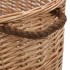 Cesta para leña con asas de transporte sauce natural