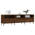 Mueble de TV madera contrachapada roble marrón 150x30x44,5
