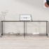 Mesa consola vidrio templado transparente 220x35x75,5