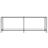 Mesa consola vidrio templado transparente 220x35x75,5