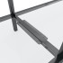 Mesa consola vidrio templado transparente 220x35x75,5