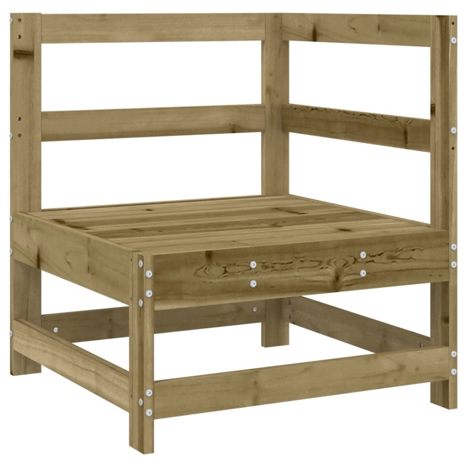 Sofá esquinero con cojines madera de pino