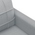 Juego de sofás con cojines 4 piezas tela gris