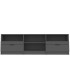 Mueble para TV madera contrachapada negro 150x33,5x45