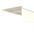 Toldo retráctil manual con persiana crema 4,5x3
