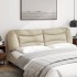 Cabecero de cama acolchado tela crema 200