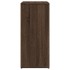 Aparador de madera de ingeniería 2 uds marrón roble 60x31x70