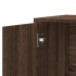 Aparador de madera de ingeniería 2 uds marrón roble 60x31x70
