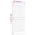 Puerta corredera con herrajes madera maciza de pino 85x210
