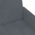 Sofá cama de 2 plazas con taburete terciopelo gris