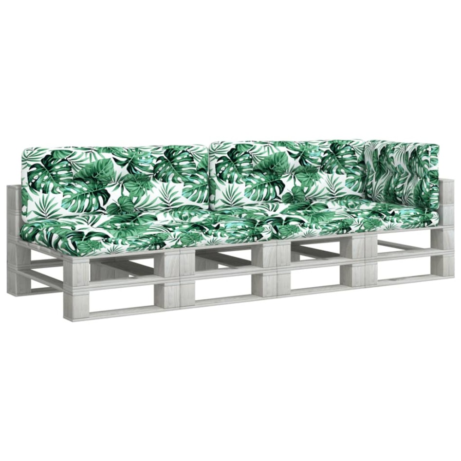 Cojines para sofá de palets 5 unidades tela estampado de