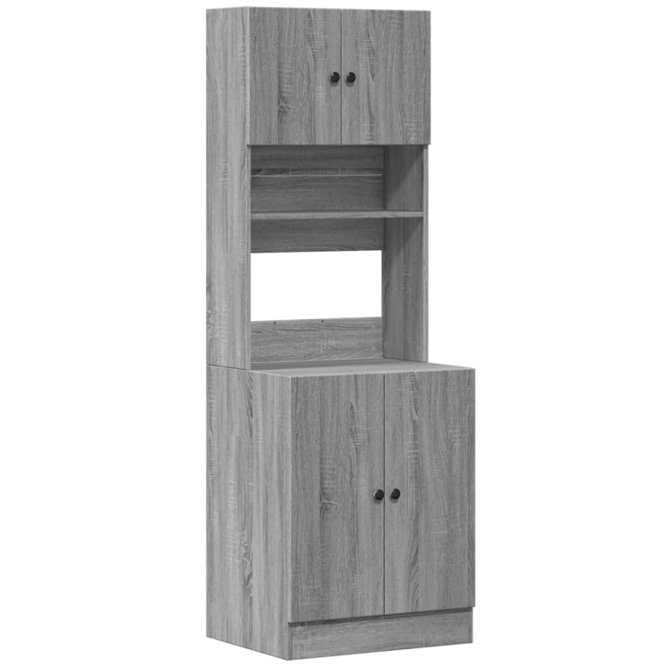 Mueble de cocina madera de ingeniería gris Sonoma 60x50x180