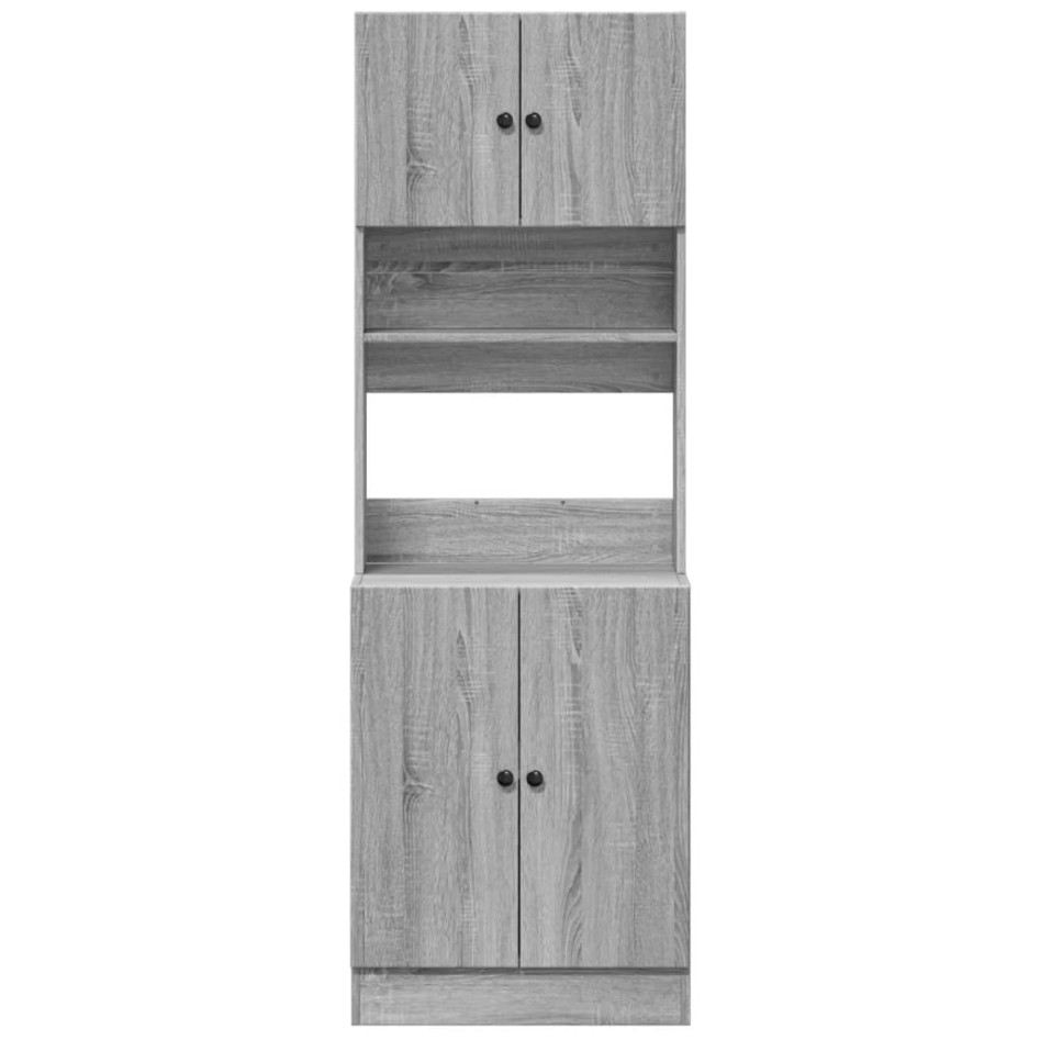 Mueble de cocina madera de ingeniería gris Sonoma 60x50x180