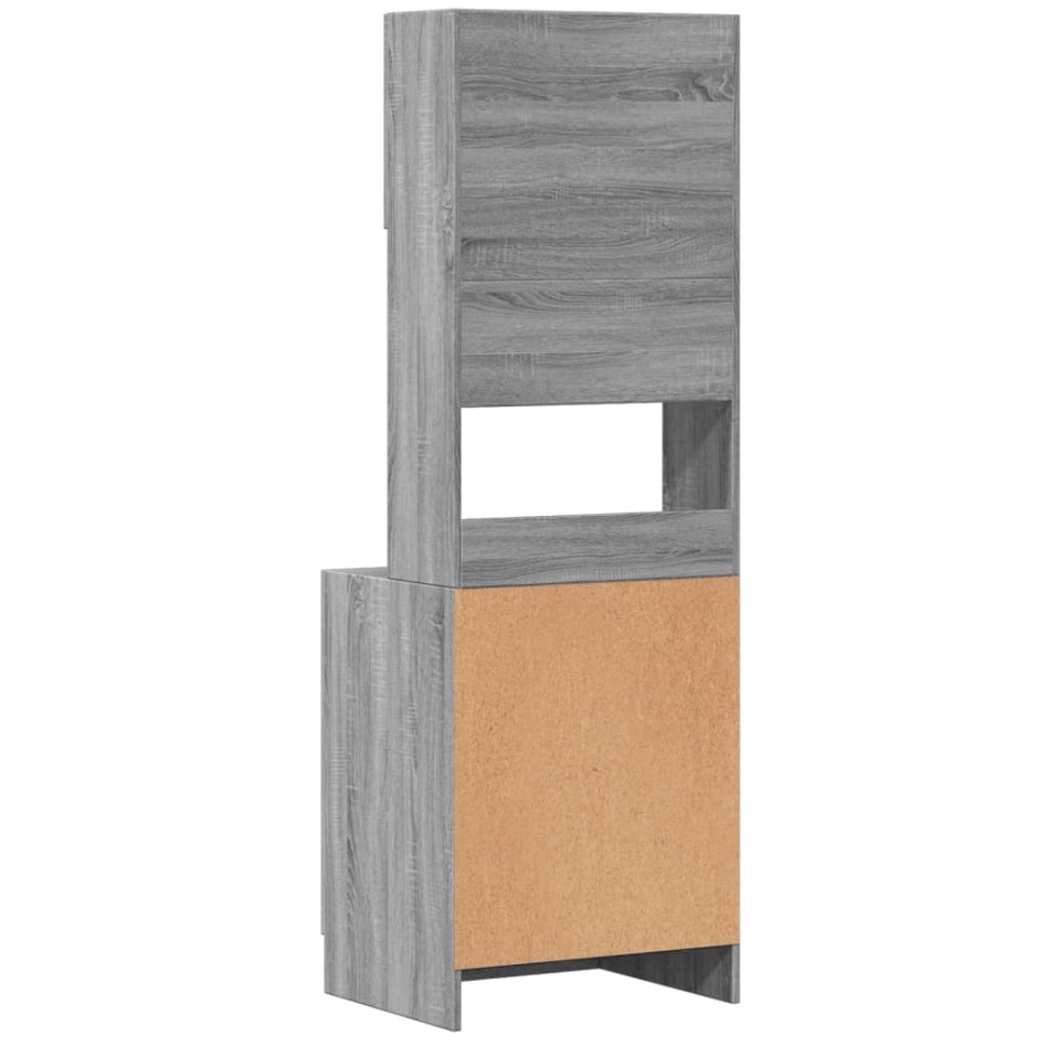 Mueble de cocina madera de ingeniería gris Sonoma 60x50x180