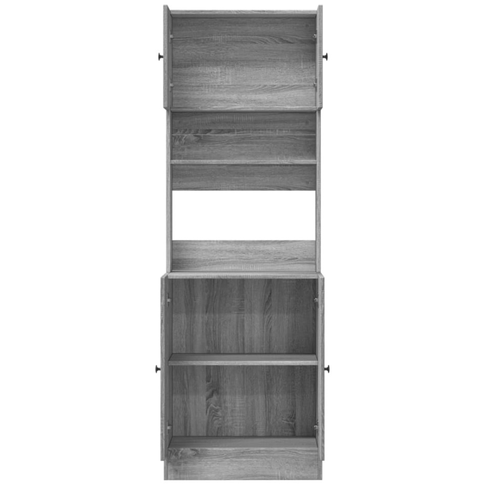 Mueble de cocina madera de ingeniería gris Sonoma 60x50x180